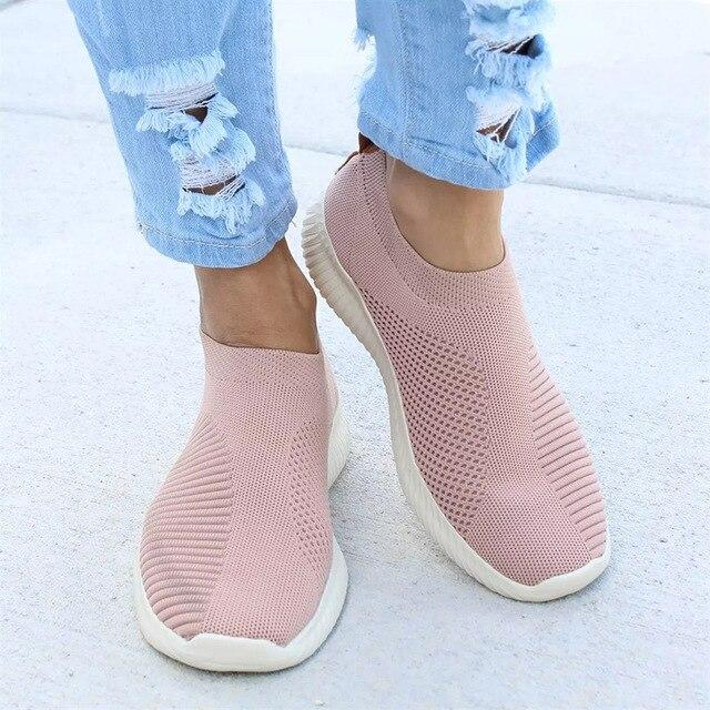 Zenobia | Lekkie sneakersy z elastyczną cholewką