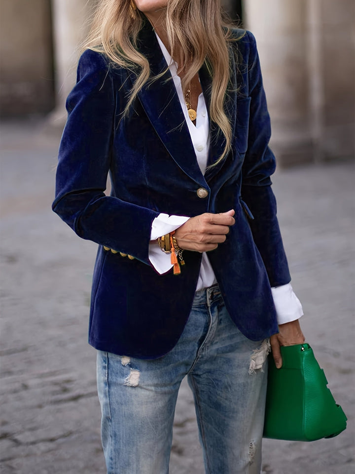Elena | Velvet Blazer – Confidence, Comfort & Timeless Class