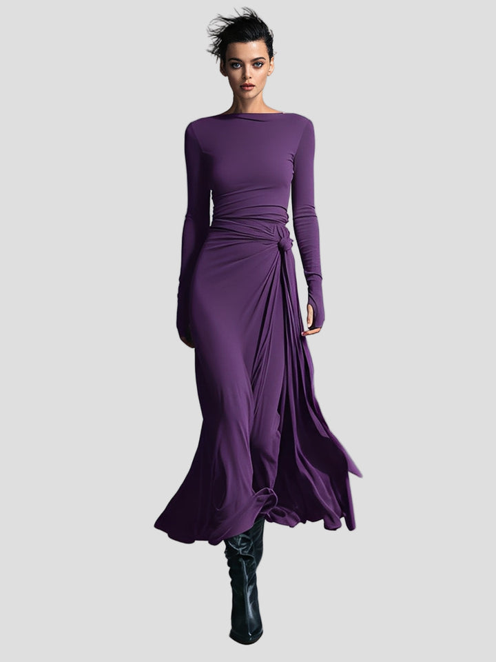 MARIA | Elegancka sukienka z elastycznej tkaniny z efektem modelującym
