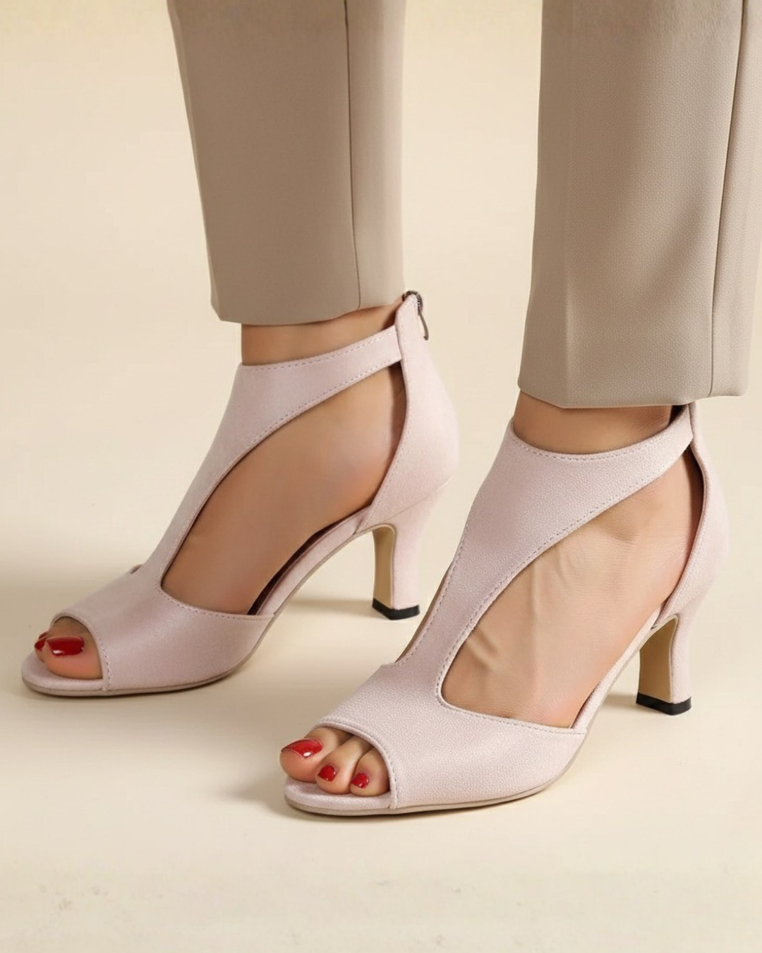 Sabinka | Eleganckie Czółenka na Stabilnym Obcasie
