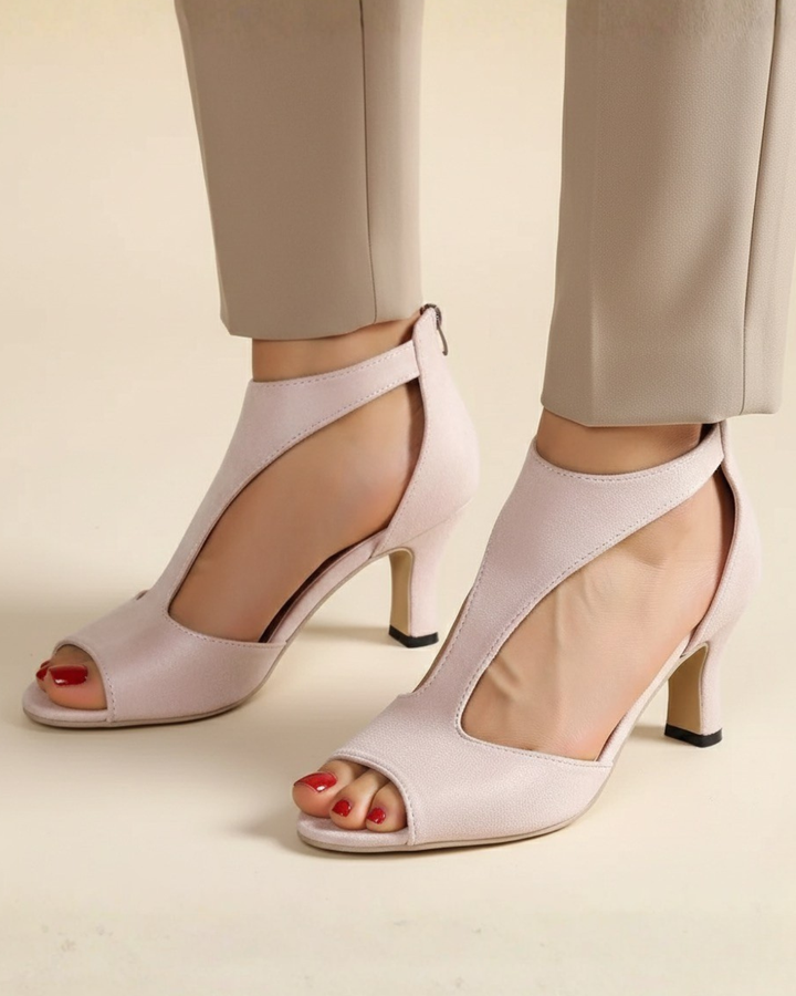 Sabinka | Eleganckie Czółenka na Stabilnym Obcasie