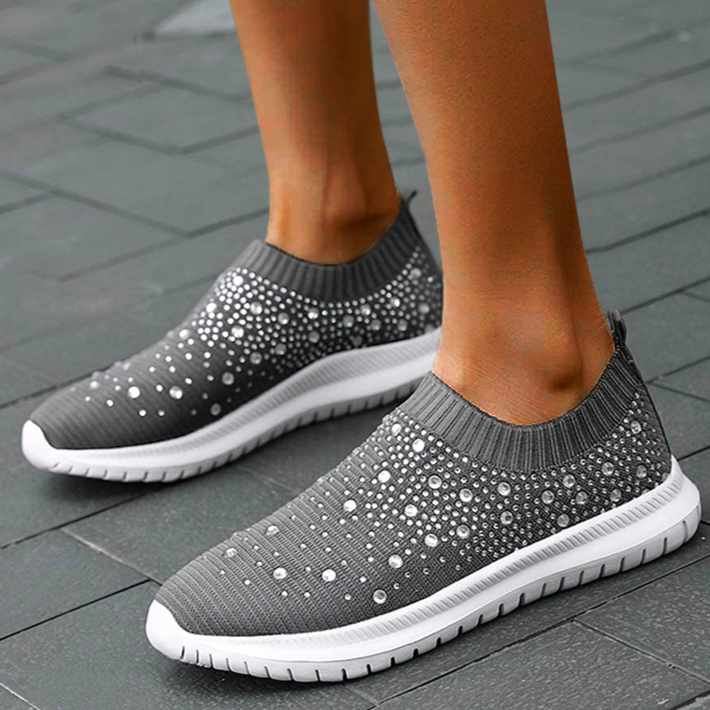 Zenobia | Lekkie sneakersy z elastyczną cholewką