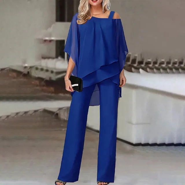 Veronica - Zestaw Elegancki z Rękawami Dolman