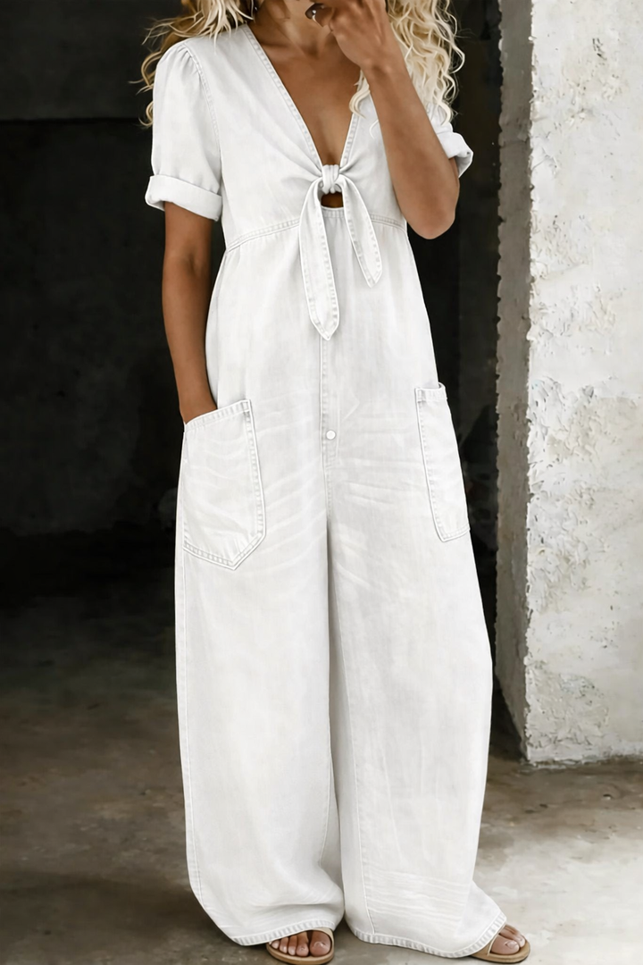 MARA™ | Combinaison denim col V