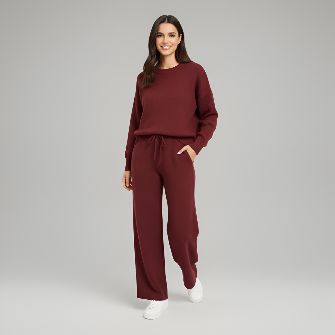 Valerios Fashion komplet odzieży domowej damskiej z miękkiej dzianiny