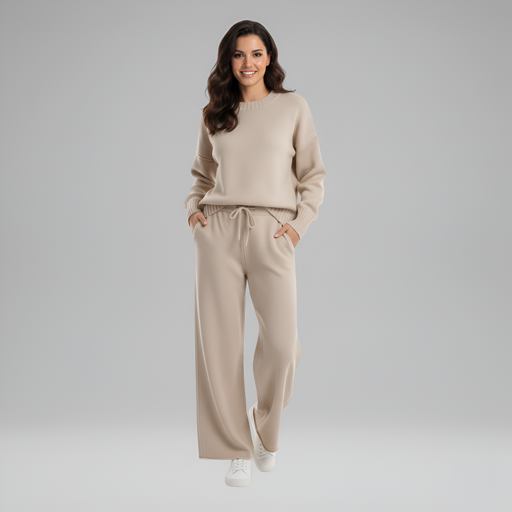 Valerios Fashion komplet odzieży domowej damskiej z miękkiej dzianiny