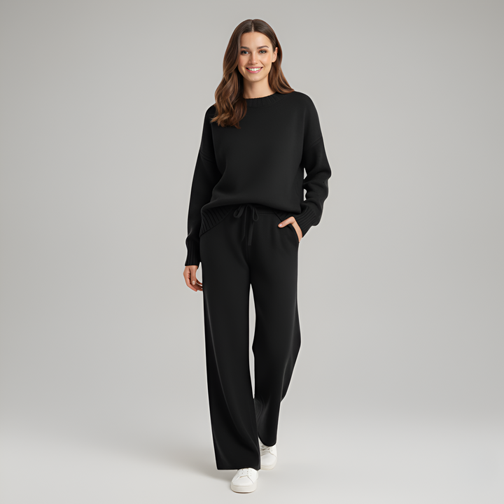 Valerios Fashion komplet odzieży domowej damskiej z miękkiej dzianiny