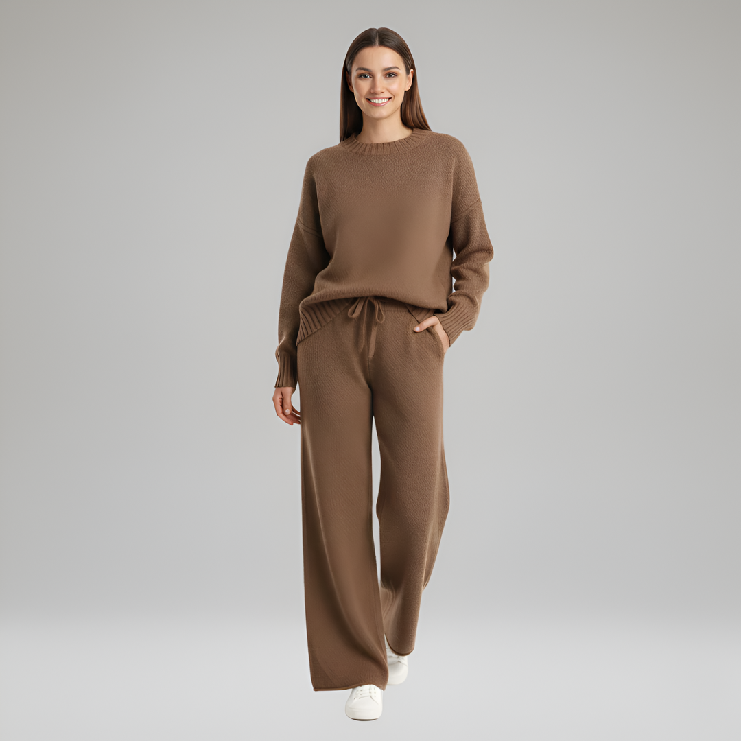 Valerios Fashion komplet odzieży domowej damskiej z miękkiej dzianiny