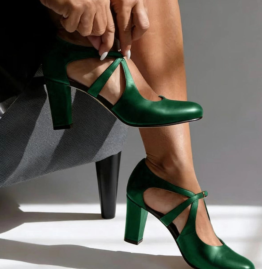 Camille | Elegant Leather Heels