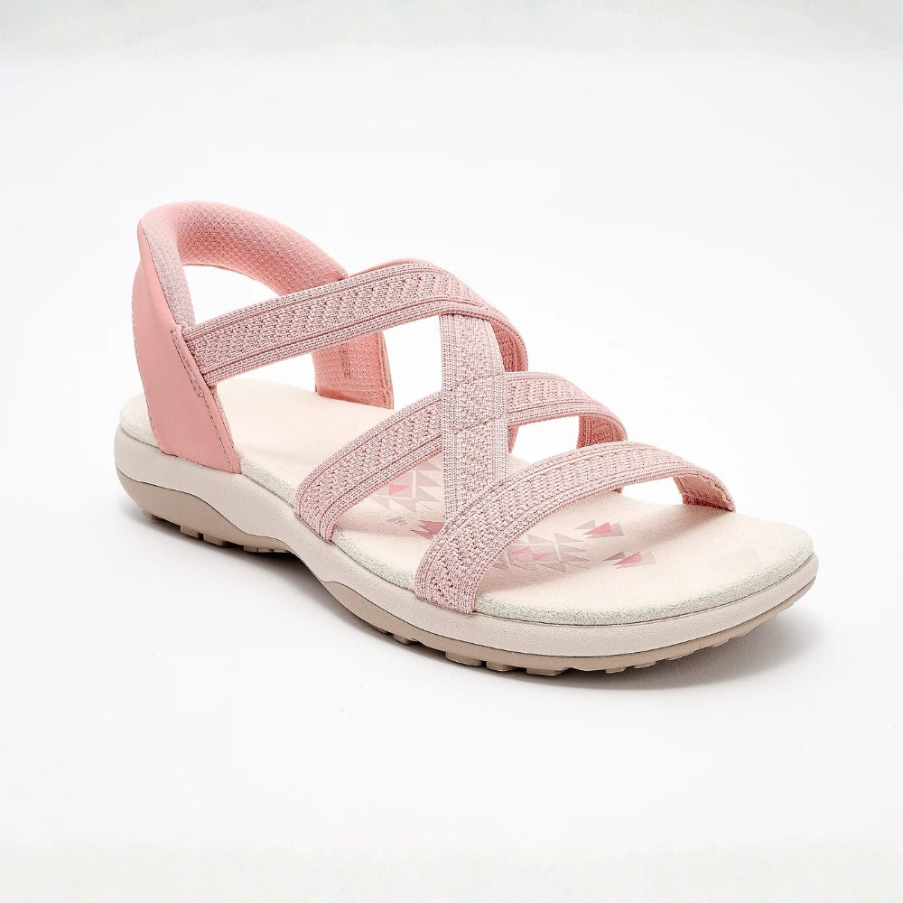 Rose | Reggae Knit Crossover Sandals – Slip On, Stay All Day