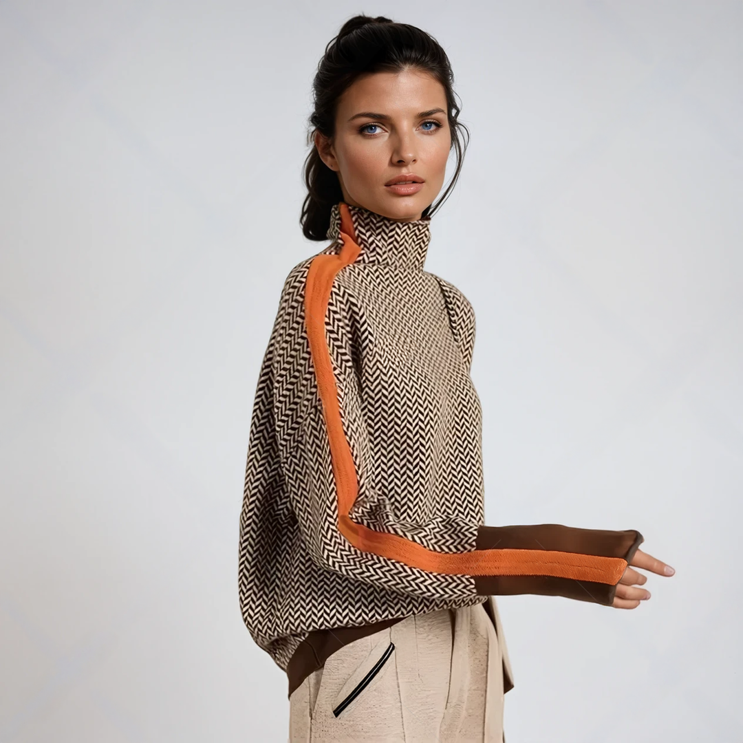 EWELINA | Damski sweter z golfem, komfort i elegancja na co dzień