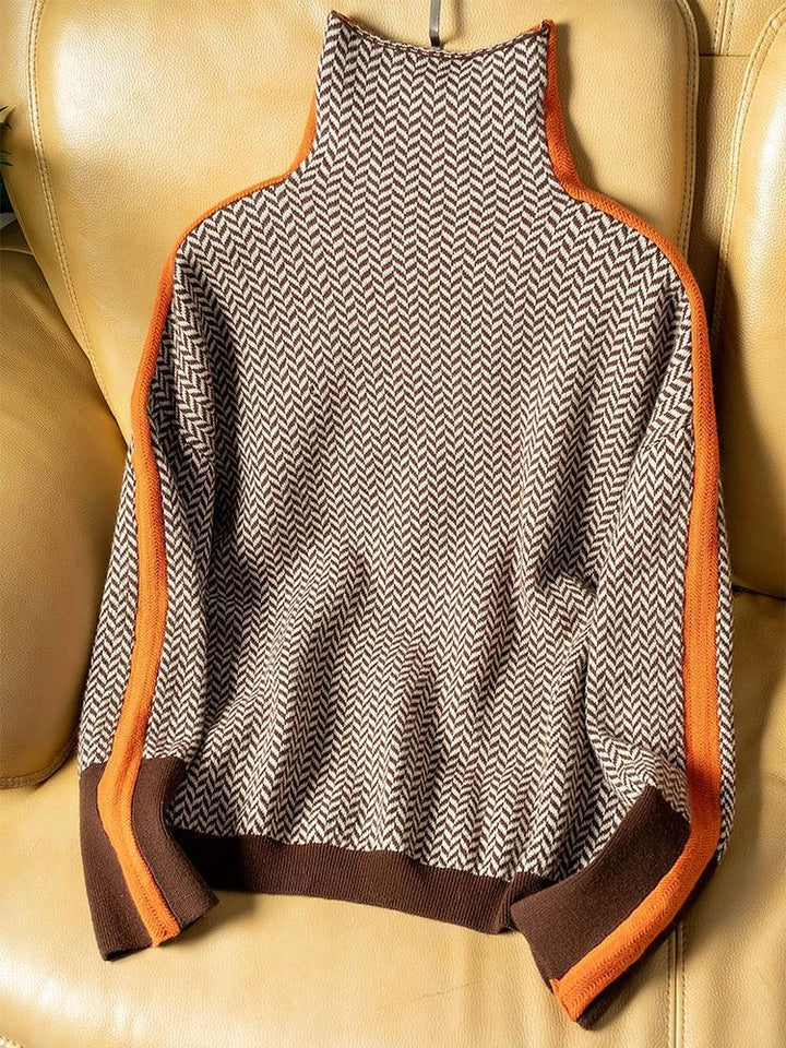 EWELINA | Damski sweter z golfem, komfort i elegancja na co dzień