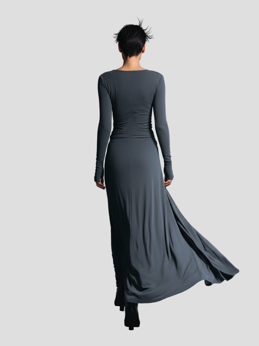 MARIA | Elegancka sukienka z elastycznej tkaniny z efektem modelującym