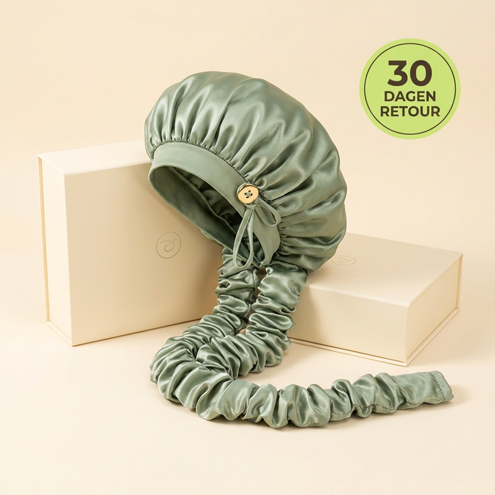 Satijnen Curl Bonnet - Krullen Zonder Hitteschade