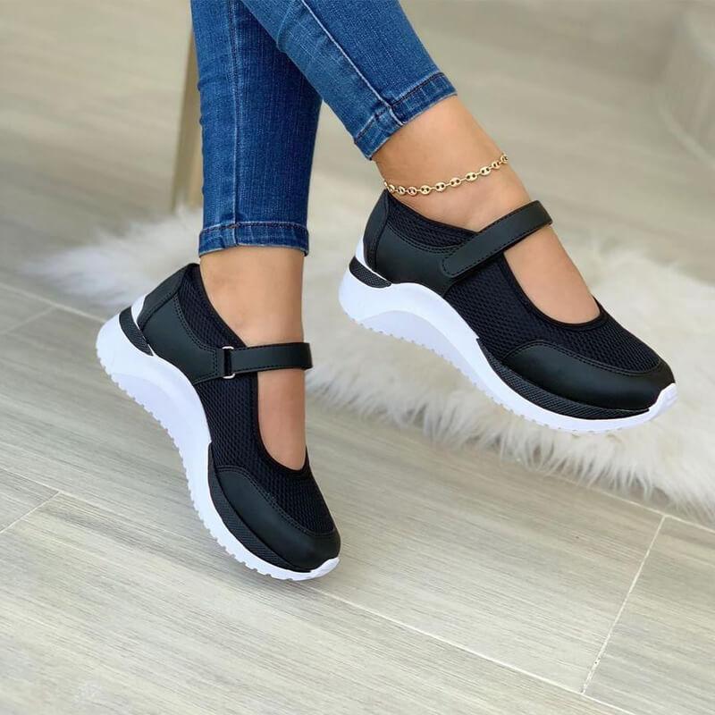 Matylda | Lekkie buty z paskiem i elastyczną podeszwą